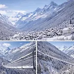 アパート Family-friendly For 8 Near Zermatt *